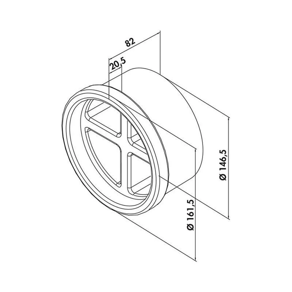 Naber COMPAIR System Ø 150 Prime P-MRBS 150 Mauerkasten-Rohbau-Set, Weiß/hellgrau 5 Naber COMPAIR System Ø 150 Prime P-MRBS 150 Mauerkasten-Rohbau-Set, Weiß/hellgrau – Bild 3