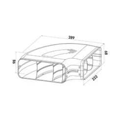 Naber COMPAIR System Ø 150 Prime P-RBH 150 Rohrbogen Horizontal 90°, Hellgrau -Geschirr naber compair system r 150 prime p rbh 150 rohrbogen horizontal 90 hellgrau3