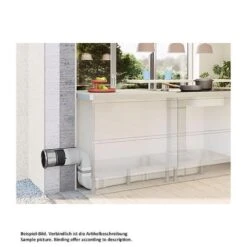 Naber COMPAIR System Ø 150 Prime P-Turbo Flow 150 Mauerkasten, Innen Rechteckrohr-Anschluss, Jalousie Edelstahl -Geschirr naber compair system r 150 prime p turbo flow 150 mauerkasten innen rechteckrohr anschluss jalousie edelstahl2