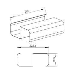 Naber COMPAIR System Ø 150 Stahl SF-VRO 150 Stützsteg, Verzinkter Stahl -Geschirr naber compair system r 150 stahl sf vro 150 stuetzsteg verzinkter stahl2