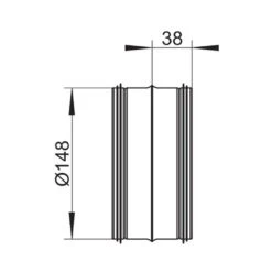 Naber COMPAIR System Ø 150 Stahl SR-VBS 150 Rohrverbinder, Verzinkter Stahl -Geschirr naber compair system r 150 stahl sr vbs 150 rohrverbinder verzinkter stahl2