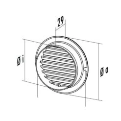 Naber COMPAIR System Ø 150 T-ZULRG 150 Zuluft-Rundgitter Weiß -Geschirr naber compair system r 150 t zulrg 150 zuluft rundgitter weiss2