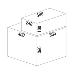 Naber Cox® Base 360 S/500-3 Mit Base-Board, Abfallsammler Für Frontauszüge -Geschirr naber coxz base 360 s 500 3 mit base board abfallsammler fuer frontauszuege2
