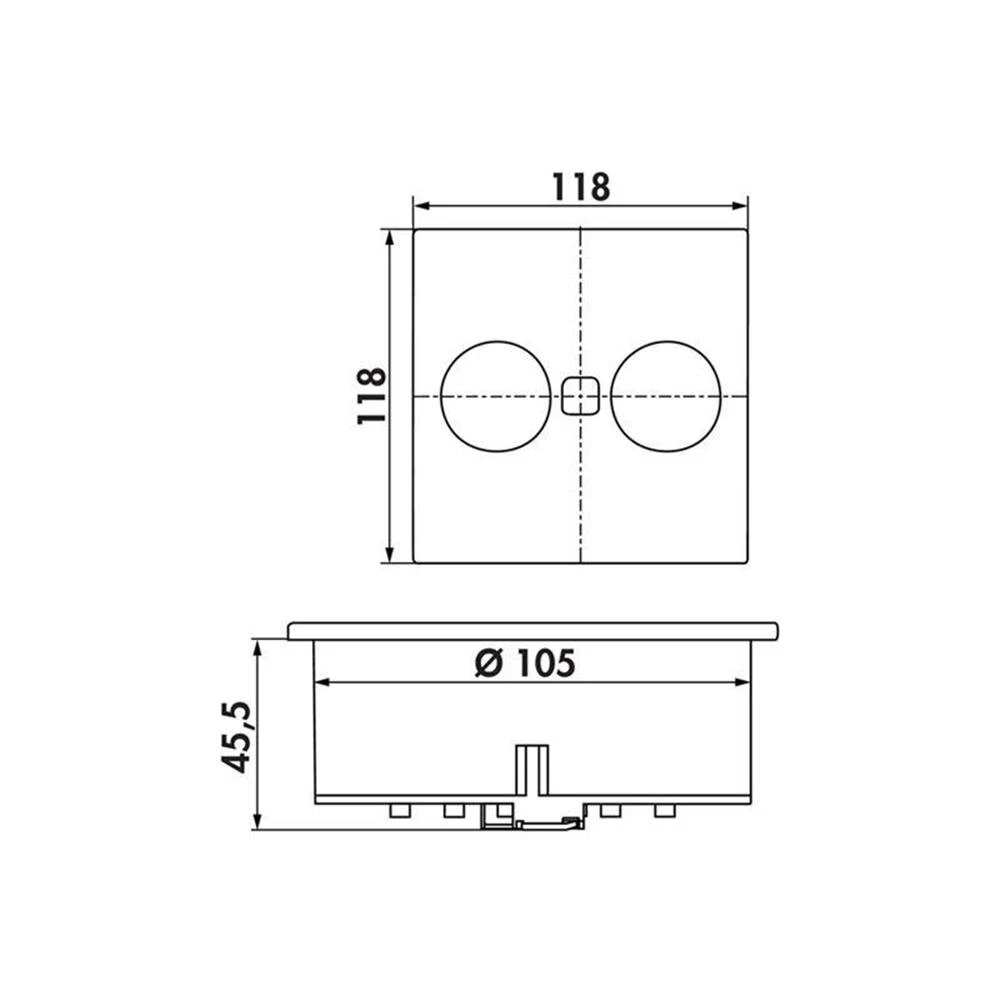 Naber Duplex E Doppelsteckdose, Einbausteckdosenelemente, Mit Schukosteckdosen 4 Naber Duplex E Doppelsteckdose, Einbausteckdosenelemente, Mit Schukosteckdosen – Bild 2