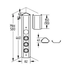 Naber Ecksteckdose Mira Eck Small S -Geschirr naber ecksteckdose mira eck small s3