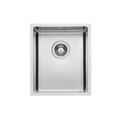 Naber Einbaubecken-Set Corno Basso 2 Edelstahl Mit Küchenarmatur Arco 1 Chrom Hochdruck