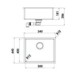 Naber Einbaubecken-Set Corno Basso 4 Edelstahl Mit Küchenarmatur Arco 1 Chrom Hochdruck -Geschirr naber einbaubecken set corno basso 4 edelstahl mit kuechenarmatur arco 1 chrom hochdruck4