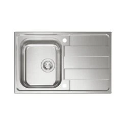 Naber Einbauspülen-Set Riva 1 Edelstahl Mit Küchenarmatur Drive 1 Chrom Hochdruck