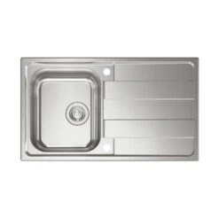 Naber Einbauspülen-Set Riva 2 Edelstahl Mit Küchenarmatur Drive 1 Chrom Hochdruck