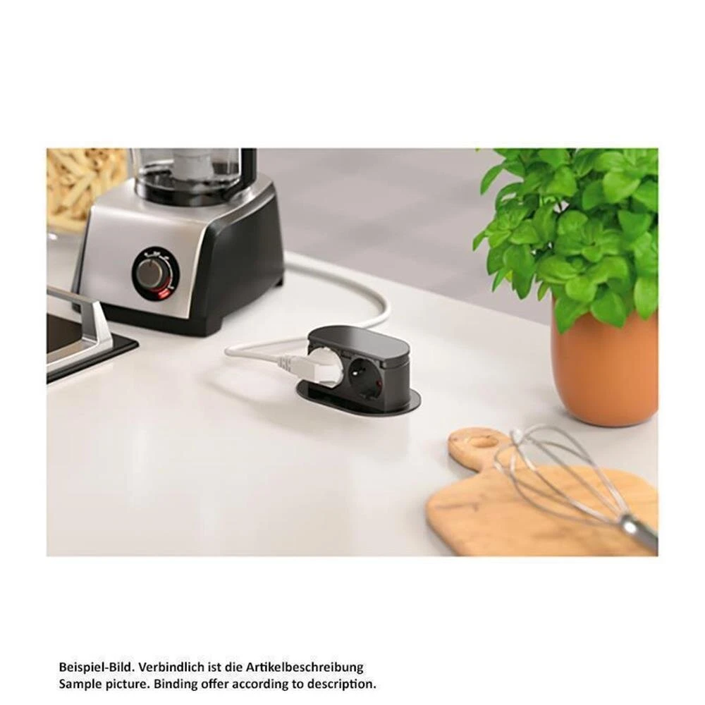 Naber Einbausteckdose Piccolino 4 Naber Einbausteckdose Piccolino – Bild 2