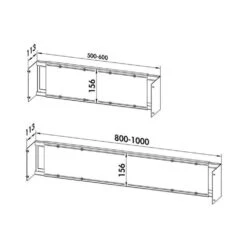 Naber Flex Frame, Montagerahmen, Für Schrankbreiten -Geschirr naber flex frame montagerahmen fuer schrankbreiten6