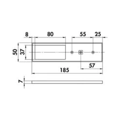 Naber Gresso LED, Unterboden-/Nischenleuchte, Alufarbig -Geschirr naber gresso led unterboden nischenleuchte alufarbig3