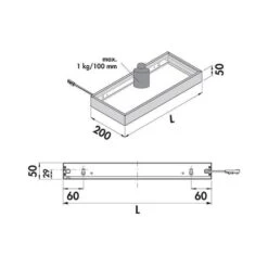 Naber LUMICA Lista 50 Farbwechsel LED, Lichtboden -Geschirr naber lumica lista 50 farbwechsel led lichtboden3