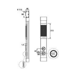Naber Muzak Säule, Aufbausteckdosenelement, Mit Schukosteckdosen Und Lautsprecher -Geschirr naber muzak saeule aufbausteckdosenelement mit schukosteckdosen und lautsprecher3