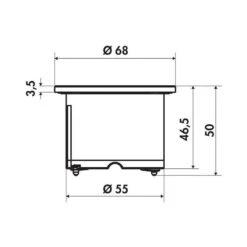 Naber Pix Einzelsteckdose, Mit Schukosteckdose -Geschirr naber pix einzelsteckdose mit schukosteckdose3