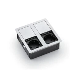 Naber Plaza 2, Einbausteckdosenelement, Mit 2 Schuko-Steckdosen