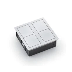 Naber Plaza 2 USB, Einbausteckdosenelement, Mit 1 Schuko-Steckdose Und 2 USB-A Ladebuchsen -Geschirr naber plaza 2 usb einbausteckdosenelemente3