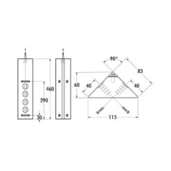 Naber Steckdose Mira ES1, Schwarz Matt -Geschirr naber steckdose mira es1 schwarz matt3