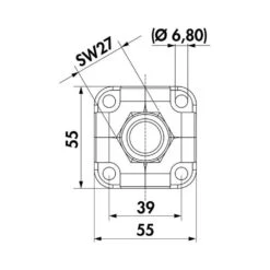 Naber Water Box, Verteiler, Verchromt -Geschirr naber water box verteiler verchromt3