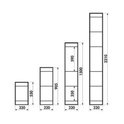 Naber YouK Regalsystem, T 320 Mm -Geschirr naber youk regalsystem t 320 mm3