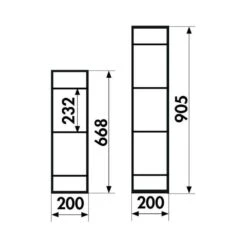 Naber YouK Regalsystem, T 320 Mm -Geschirr naber youk regalsystem t 320 mm4