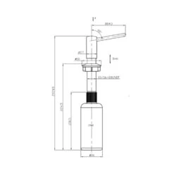 Pyramis Einbau-Seifenspender Aus Edelstahl -Geschirr pyramis einbau seifenspender aus edelstahl3