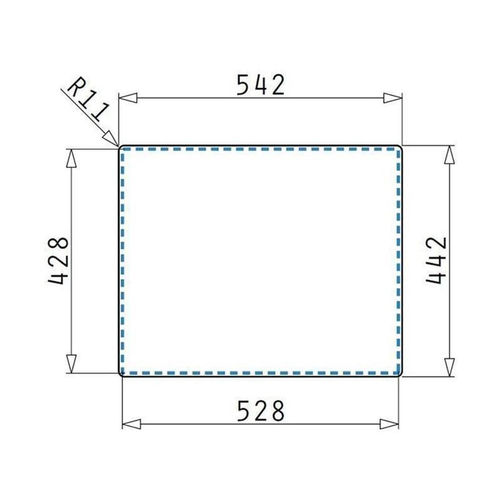 Pyramis Einbaubecken Astris Colora (50x40) 1 B 5 Pyramis Einbaubecken Astris Colora (50x40) 1 B – Bild 3