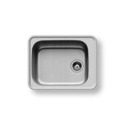 Pyramis Einbaubecken Space Plus 1 B Edelstahl Poliert