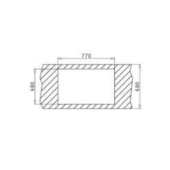 Pyramis Einbauspüle AMALTIA (79X50) 1B 1D -Geschirr pyramis einbauspuele amaltia 79x50 1b 1d3