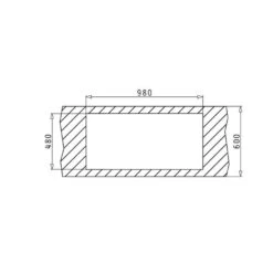 Pyramis Einbauspüle AMALTIA PLUS (100X50) 1B 1D -Geschirr pyramis einbauspuele amaltia plus 100x50 1b 1d3