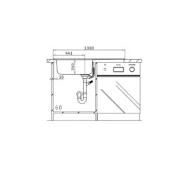 Pyramis Einbauspüle AMALTIA PLUS (100X50) 1B 1D -Geschirr pyramis einbauspuele amaltia plus 100x50 1b 1d4