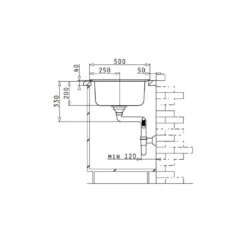 Pyramis Einbauspüle AMALTIA PLUS (100X50) 1B 1D -Geschirr pyramis einbauspuele amaltia plus 100x50 1b 1d5