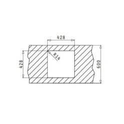 Pyramis Einbauspüle ASTRIS (40x40) 1B Edelstahl -Geschirr pyramis einbauspuele astris 40x40 1b edelstahl3