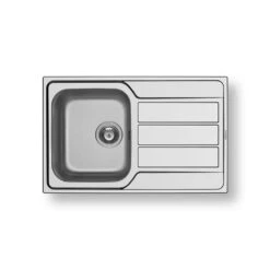 Pyramis Einbauspüle Athena (79x50) 1B 1D FB Edelstahl Poliert