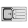 Pyramis Einbauspüle ATHENA (86 X 50) 1 1/4B 1D FB Edelstahl Poliert