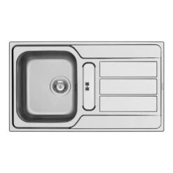 Pyramis Einbauspüle ATHENA (86 X 50) 1 1/4B 1D FB Edelstahl Poliert