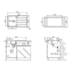 Pyramis Einbauspüle ATHENA (86 X 50) 1B 1D Edelstahl Poliert -Geschirr pyramis einbauspuele athena 86 x 50 1b 1d edelstahl poliert3