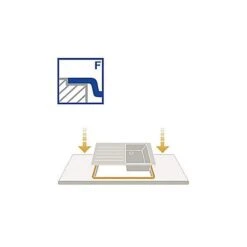 Pyramis Einbauspüle KIBA SQUARE Edelstahl Glatt FB -Geschirr pyramis einbauspuele kiba square edelstahl glatt fb4