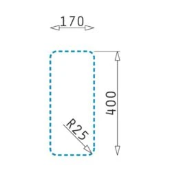 Pyramis Einbauspüle LYDIA (17X40) 1B Edelstahl UB -Geschirr pyramis einbauspuele lydia 17x40 1b edelstahl ub5