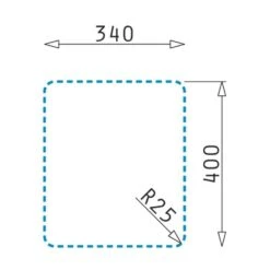 Pyramis Einbauspüle LYDIA (34X40) 1B Edelstahl UB -Geschirr pyramis einbauspuele lydia 34x40 1b edelstahl ub5
