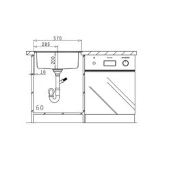 Pyramis Einbauspüle PELLA (57X52) 1B Edelstahl Poliert -Geschirr pyramis einbauspuele pella 57x52 1b edelstahl poliert5