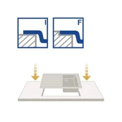 Pyramis Einbauspüle PELLA (57X52) 1B Edelstahl Poliert -Geschirr pyramis einbauspuele pella 57x52 1b edelstahl poliert7