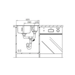 Pyramis Einbauspüle PELLA (60,5X52) 1 1/2B Edelstahl Poliert 15 Pyramis Einbauspüle PELLA (60,5X52) 1 1/2B Edelstahl Poliert -Geschirr pyramis einbauspuele pella 605x52 1 1 2b edelstahl poliert6