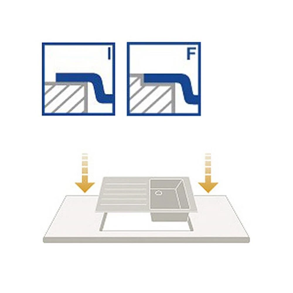 Pyramis Einbauspüle PELLA (60,5X52) 1 1/2B Edelstahl Poliert 10 Pyramis Einbauspüle PELLA (60,5X52) 1 1/2B Edelstahl Poliert – Bild 8