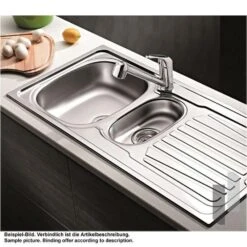 Pyramis Einbauspüle SPARTA (100X50) 1 1/2B 1 D -Geschirr pyramis einbauspuele sparta 100x50 1 1 2b 1 d4