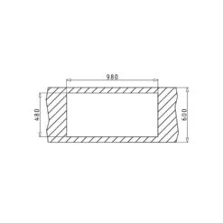 Pyramis Einbauspüle SPARTA (100X50) 1 1/2B 1 D -Geschirr pyramis einbauspuele sparta 100x50 1 1 2b 1 d5
