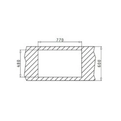 Pyramis Einbauspüle SPARTA (79X50) 2B -Geschirr pyramis einbauspuele sparta 79x50 2b3