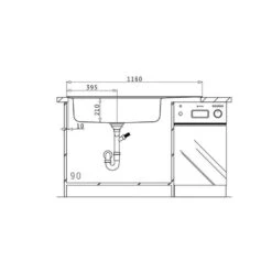 Pyramis Einbauspüle TITAN 1B 1D -Geschirr pyramis einbauspuele titan 1b 1d5