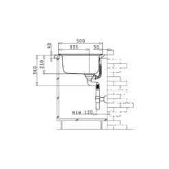 Pyramis Einbauspüle TITAN 1B 1D -Geschirr pyramis einbauspuele titan 1b 1d6