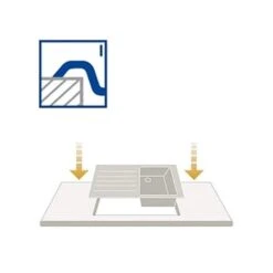 Pyramis Einbauspüle TITAN 1B 1D -Geschirr pyramis einbauspuele titan 1b 1d7